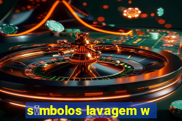 s铆mbolos lavagem w