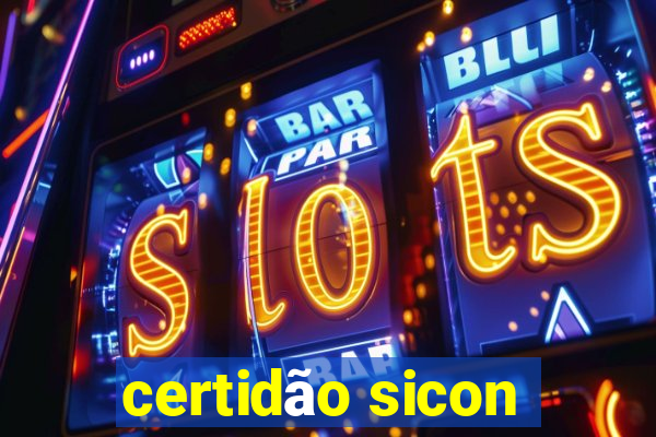 certidão sicon