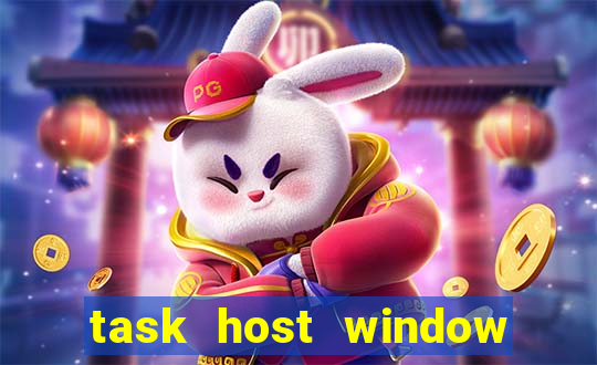 task host window que es