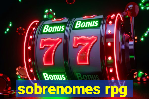 sobrenomes rpg