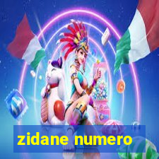 zidane numero